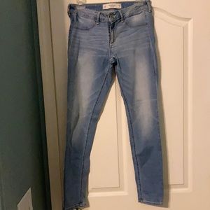 Light wash denim jeans